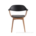 Cadeira de jantar de madeira plástica de venda quente DC-S200 (v)